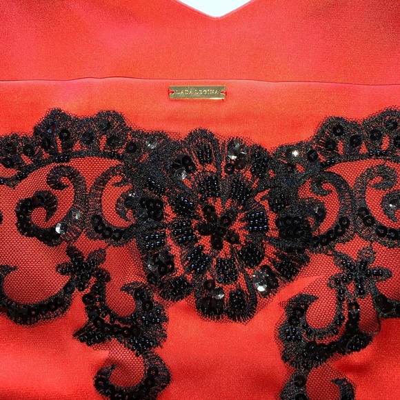 Silk lace-embellished top - Picture 7 of 8